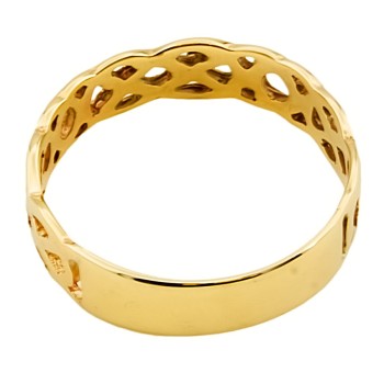 9ct Gold Celtic Band Ring size W